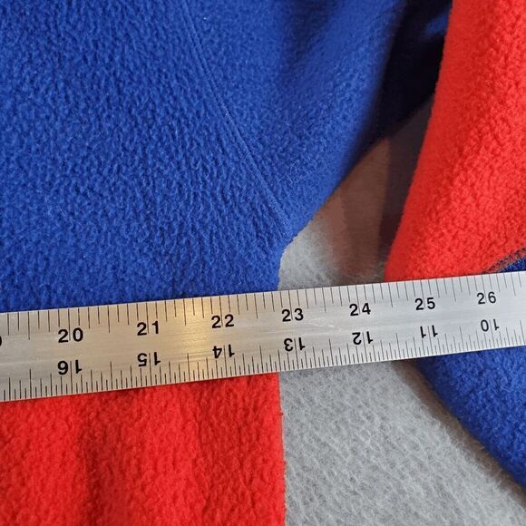 Kansas Jayhawks Jacket Mens Large Blue Vintage Pro Edge NCCA Basketball 1/4 Zip - Picture 3 of 9